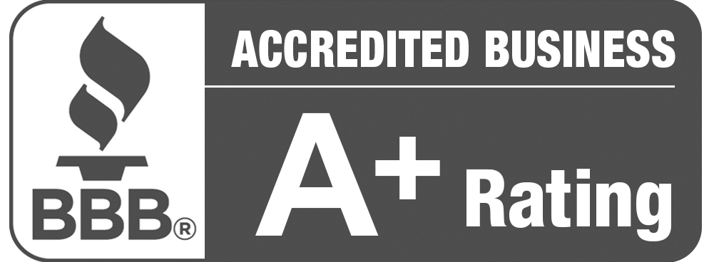 BBB A+ Rating Logo grey