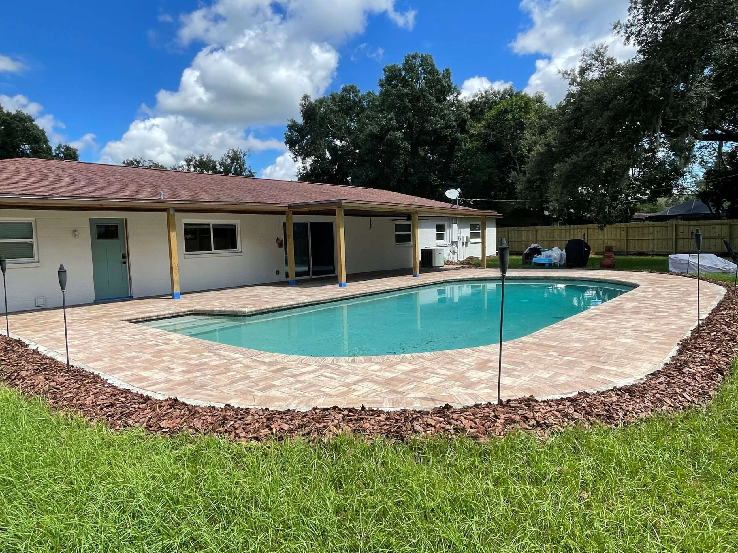 paver sealing at pool deck